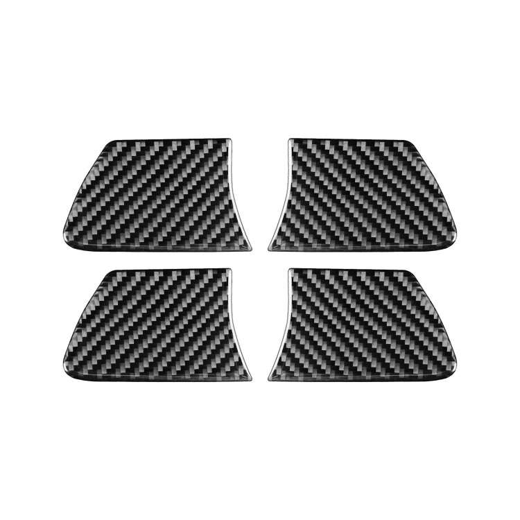 Car Carbon Fiber Inside Door Bowl Decorative Sticker for Toyota Highlander 2014-2019, Left Drive