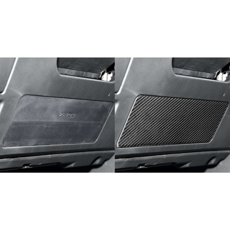 Car Carbon Fiber Steering Wheel Lower Panel Decorative Sticker for Toyota Highlander 2014-2019, L...