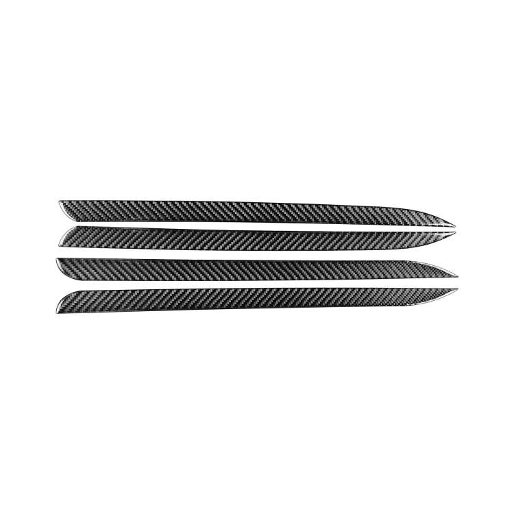 Car Carbon Fiber Door Trim Decorative Strip for Toyota Highlander 2014-2019, Left Drive