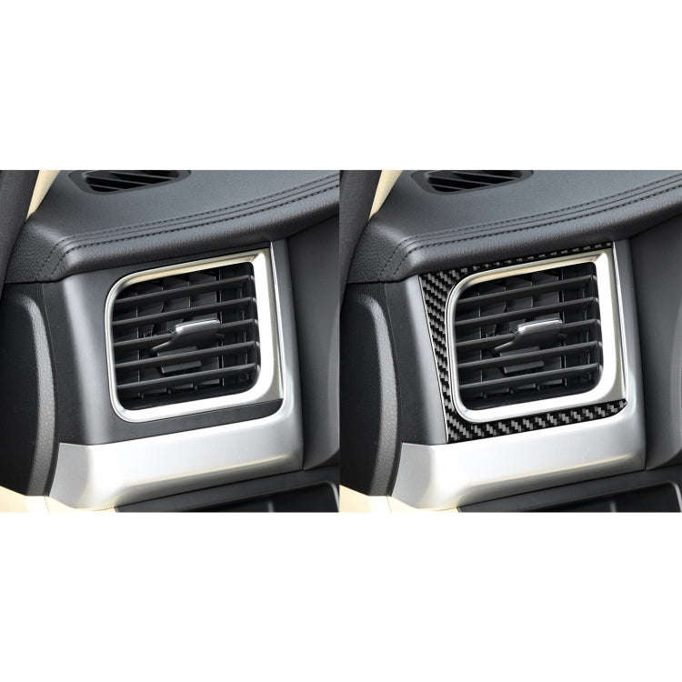 Car Carbon Fiber Side Air Outlet Decorative Sticker for Toyota Highlander 2014-2019, Left Drive