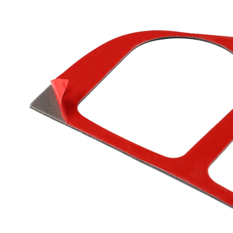 Car Carbon Fiber Gear Panel Decorative Sticker for Infiniti Q50 2014-2020, Right Drive (Red)