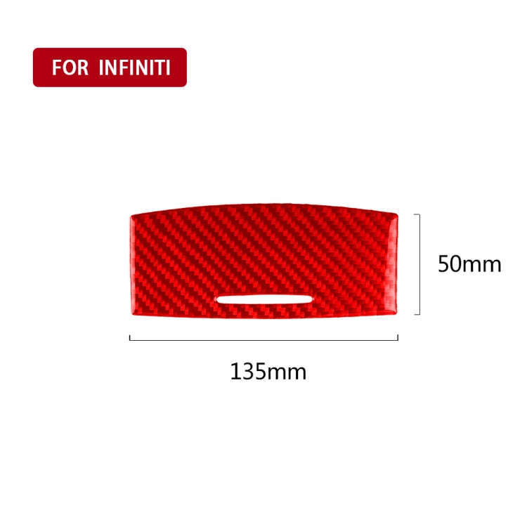 Car Carbon Fiber Gear Panel Ashtray Decorative Sticker for Infiniti Q50 2014-2020, Left and Right...