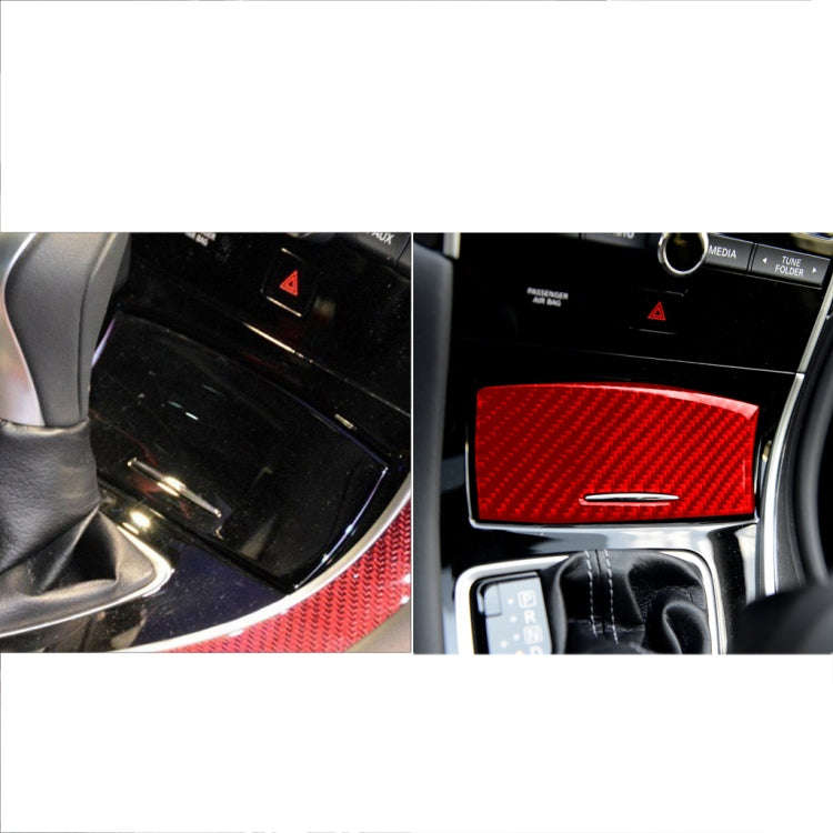 Car Carbon Fiber Gear Panel Ashtray Decorative Sticker for Infiniti Q50 2014-2020, Left and Right...