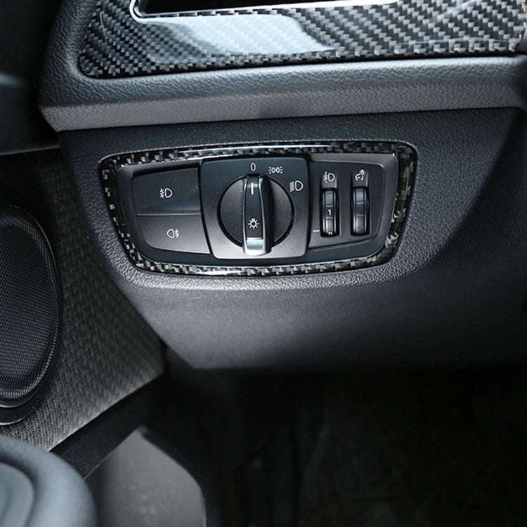 Car Headlight Switch Decorative Sticker for BMW F52 1 Series Sedan 2017-2019, Left Drive