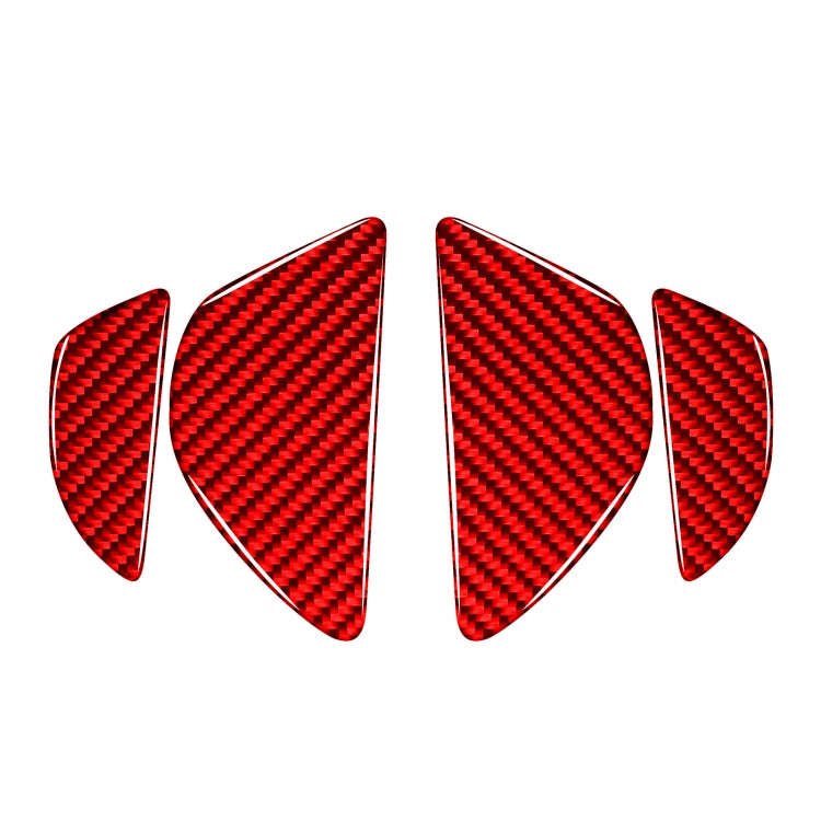 Car Inner Door Bowl Decorative Sticker for Volvo V60 2010-2017, Left and Right Drive (Red)