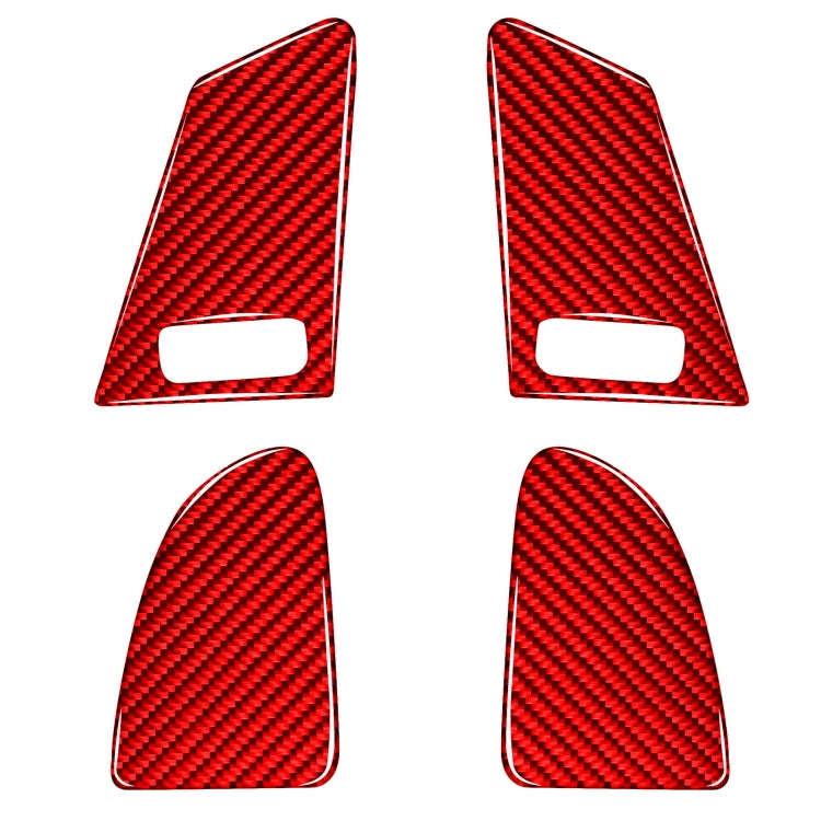 Car Window Lift Button B Decorative Sticker for Volvo V60 2010-2017, Left and Right Drive(Red)