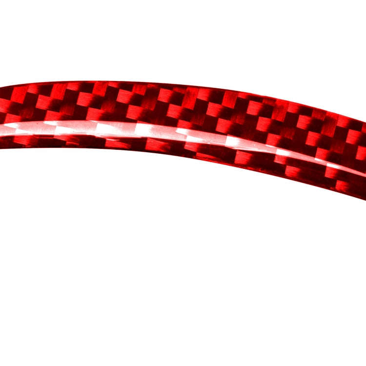 Car Carbon Fiber Navigation Frame Decorative Sticker for Volvo V60 2010-2017, Right Drive(Red)