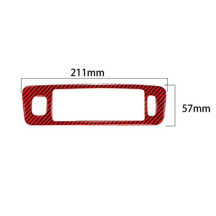 Car Central Control Lower Air Outlet Decorative Sticker for Volvo V60 2010-2017, Right Drive(Red)