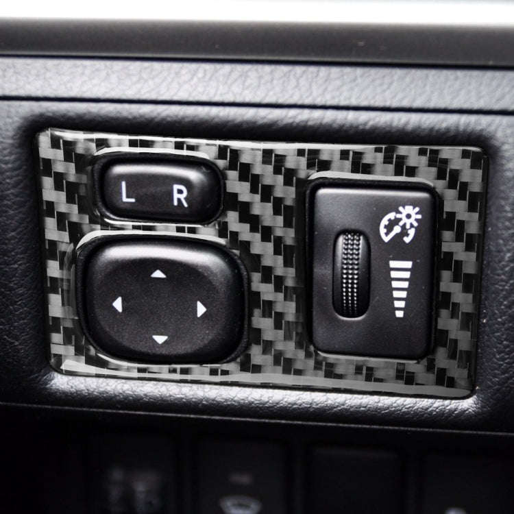 Car Carbon Fiber Dashboard Adjustment Frame Decorative Sticker for Lexus CT 2011-2017, Right Drive