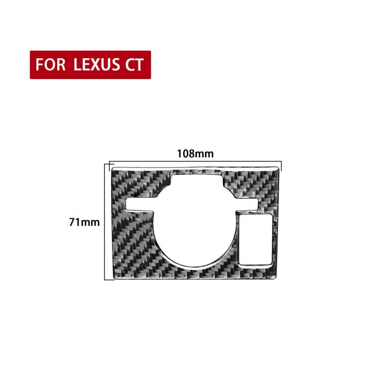 Car Control Panel Low-level Configuration Decorative Sticker for Lexus CT 2011-2017, Right Drive