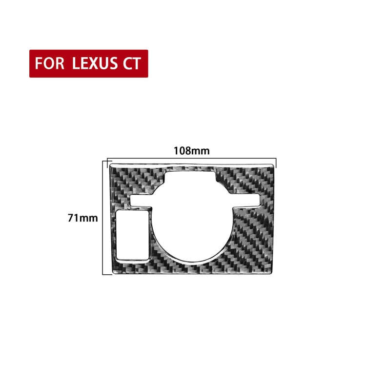 Car Control Panel Low-level Configuration Decorative Sticker for Lexus CT 2011-2017, Left Drive