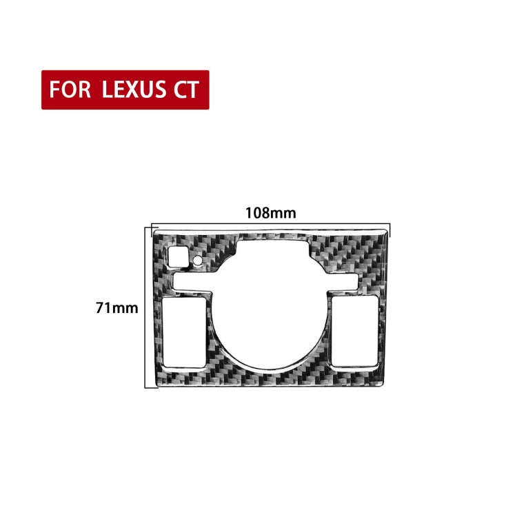 Car Control Panel High-level Configuration Decorative Sticker for Lexus CT 2011-2017, Right Drive