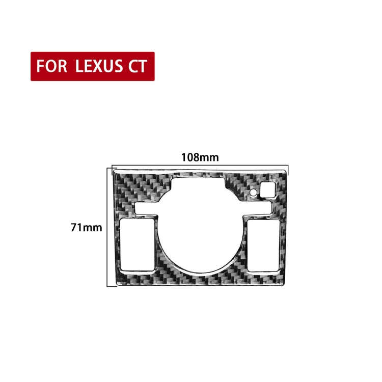 Car Control Panel High-level Configuration Decorative Sticker for Lexus CT 2011-2017, Left Drive