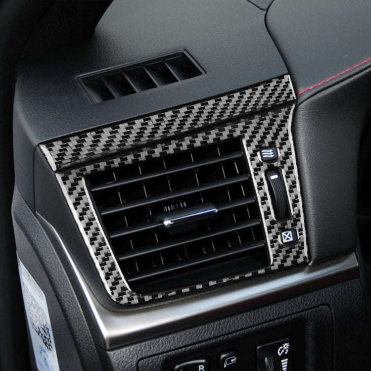 Car Carbon Fiber Left and Right Air Outlet Decorative Sticker for Lexus CT 2011-2017, Left Drive