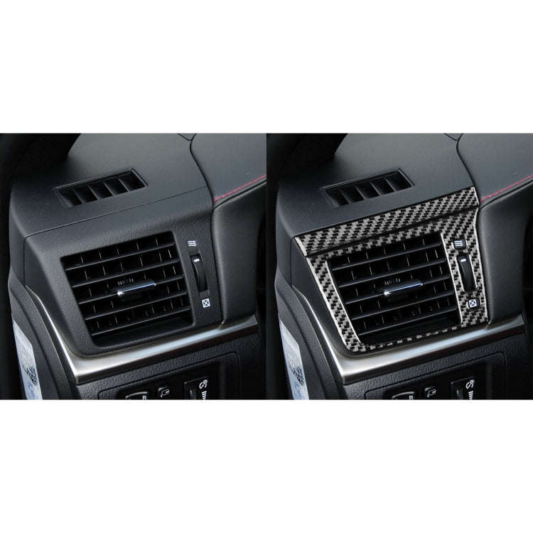 Car Carbon Fiber Left and Right Air Outlet Decorative Sticker for Lexus CT 2011-2017, Left Drive