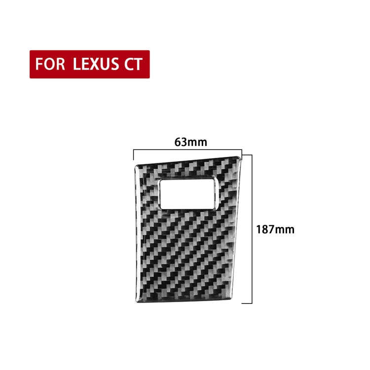 Car Carbon Fiber Sport Mode Panel A Decorative Sticker for Lexus CT 2011-2017, Left and Right Drive