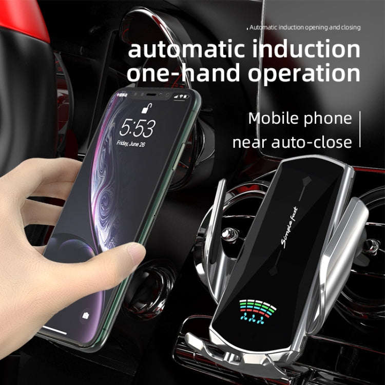 N1 Car Automatic Inductive Magnetic Suction Wireless Charger(Champagne Gold)