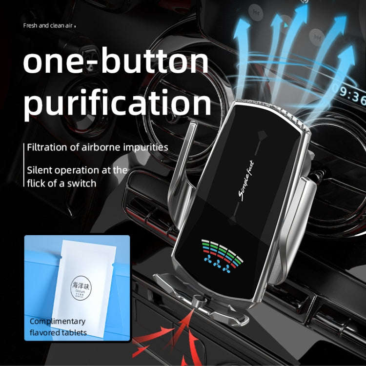 N1 Car Automatic Inductive Magnetic Suction Wireless Charger(Champagne Gold)