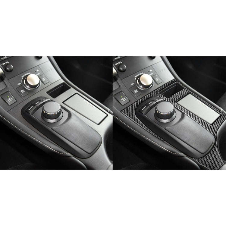 Car Carbon Fiber Central Control Panel Decorative Sticker for Lexus CT 2011-2017, Left Drive