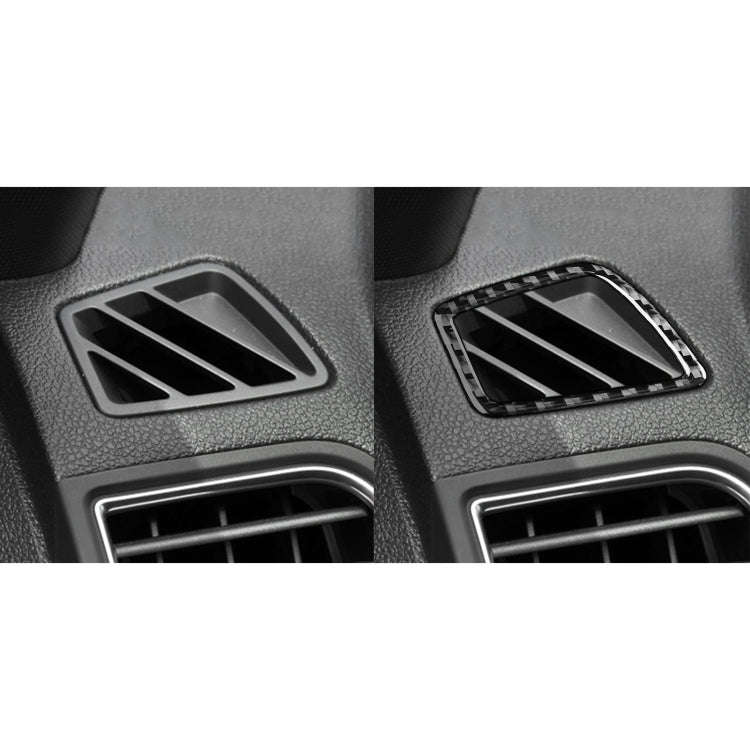 Car Carbon Fiber Dashboard Air Outlet Decorative Sticker for Ford Explorer 2013-2019, Left Drive