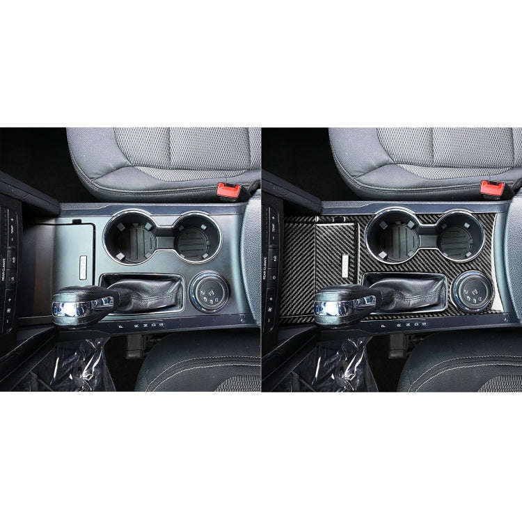Car Water Cup Cigarette Lighter Panel Decorative Sticker for Ford Explorer 2013-2019, Left Drive