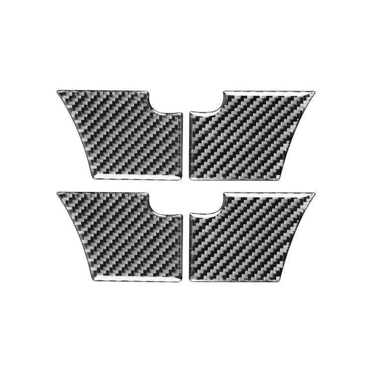 Car Carbon Fiber Inner Door Bowl Decorative Sticker for Ford Explorer 2013-2019, Left Drive
