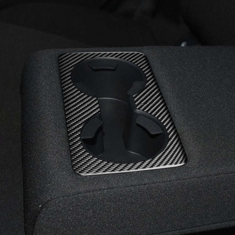 Car Carbon Fiber Rear Water Cup Decorative Sticker for Mazda 3 Axela 2020, Left and Right Drive