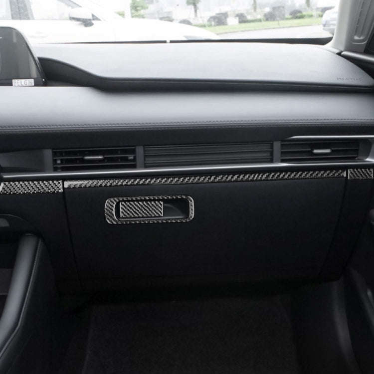 Car Carbon Fiber Storage Frame Decorative Sticker for Mazda 3 Axela 2020, Left and Right Drive