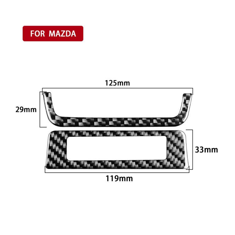 Car Carbon Fiber Headlight Frame Decorative Sticker for Mazda 3 Axela 2020, Left Drive