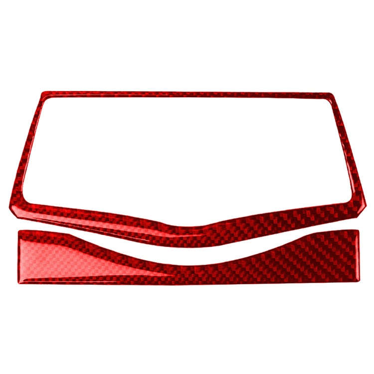 2 in 1 Car Carbon Fiber Multimedia Navigation Button Frame Decorative Sticker for Nissan 370Z / Z...