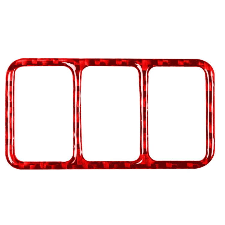 Car Carbon Fiber Central Control Heating Button Frame Decorative Sticker for Nissan 370Z / Z34 20...