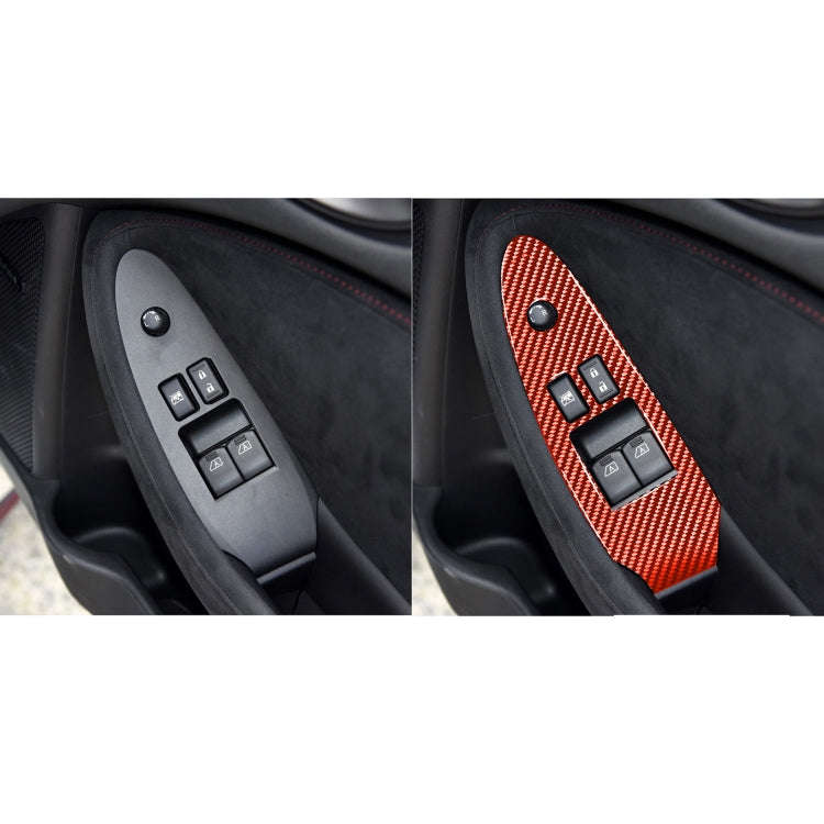 2 in 1 Car Carbon Fiber Window Lift Panel Decorative Sticker for Nissan 370Z / Z34 2009-, Right D...