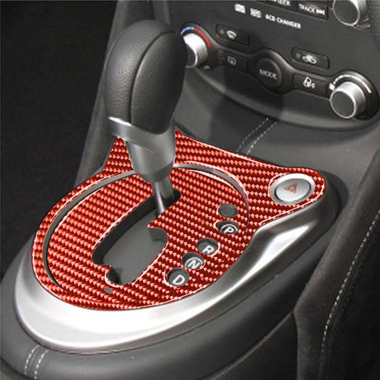 2 in 1 Car Carbon Fiber Automatic Gear Shifting Transmission Panel Decorative Sticker for Nissan ...