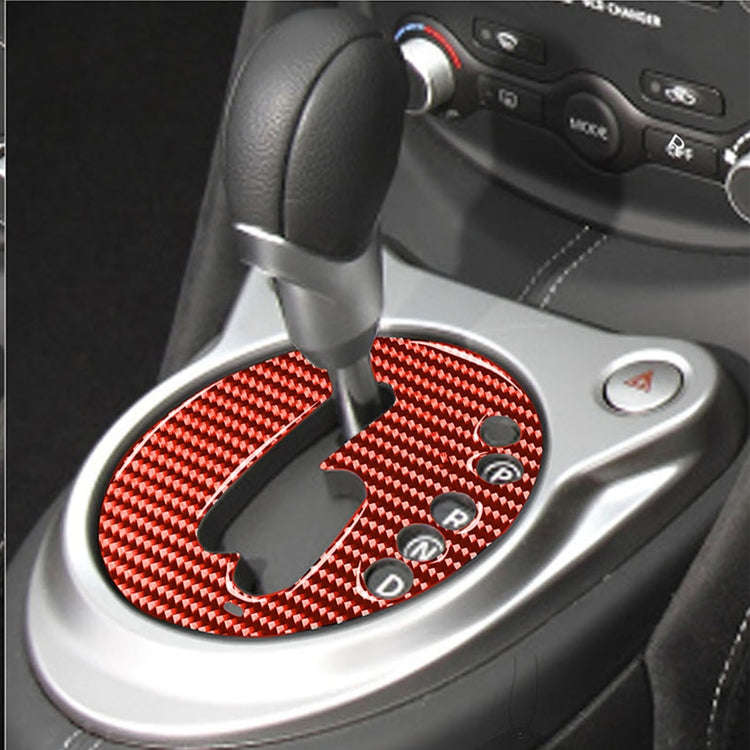 Car Carbon Fiber Automatic Transmission Panel Decorative Sticker for Nissan 370Z / Z34 2009-, Rig...