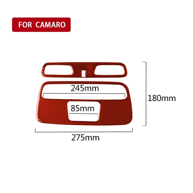 Car Carbon Fiber Dome Light Panel Decorative Sticker for Chevrolet Camaro 2016, Left and Right Dr...