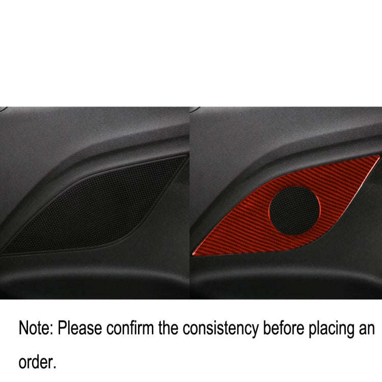 Car Carbon Fiber Rear Horn Decorative Sticker for Chevrolet Camaro 2017-2019, Left and Right Driv...