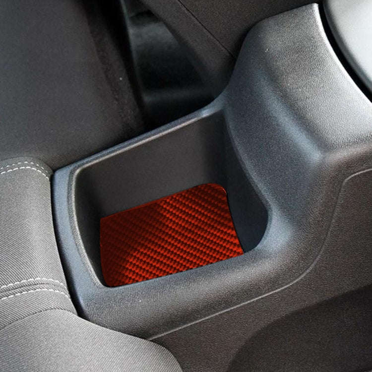 Car Carbon Fiber Rear Storage Box Decorative Sticker for Chevrolet Camaro 2017-2019, Left and Rig...