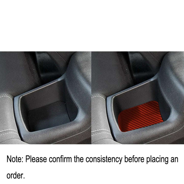 Car Carbon Fiber Rear Storage Box Decorative Sticker for Chevrolet Camaro 2017-2019, Left and Rig...