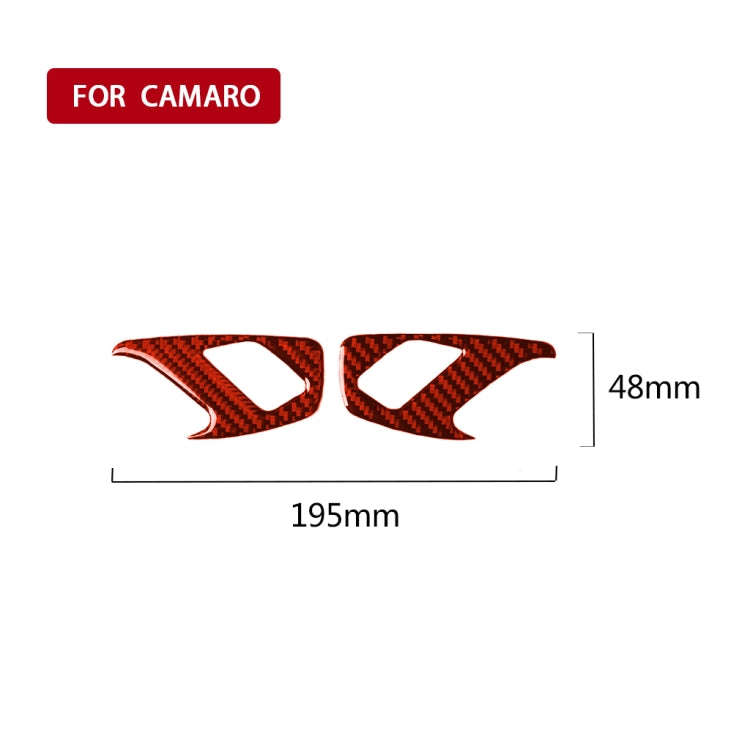 Car Carbon Fiber Inside Door Lock Decorative Sticker for Chevrolet Camaro 2017-2019, Left and Rig...