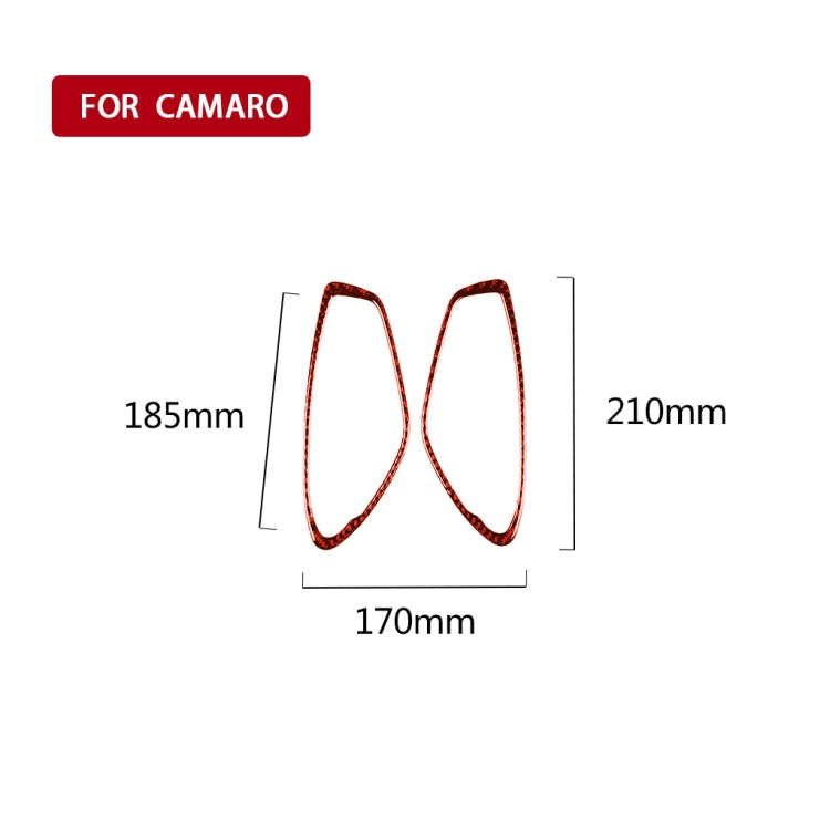 Car Carbon Fiber Inside Door Handle Decorative Sticker for Chevrolet Camaro 2017-2019, Left and R...