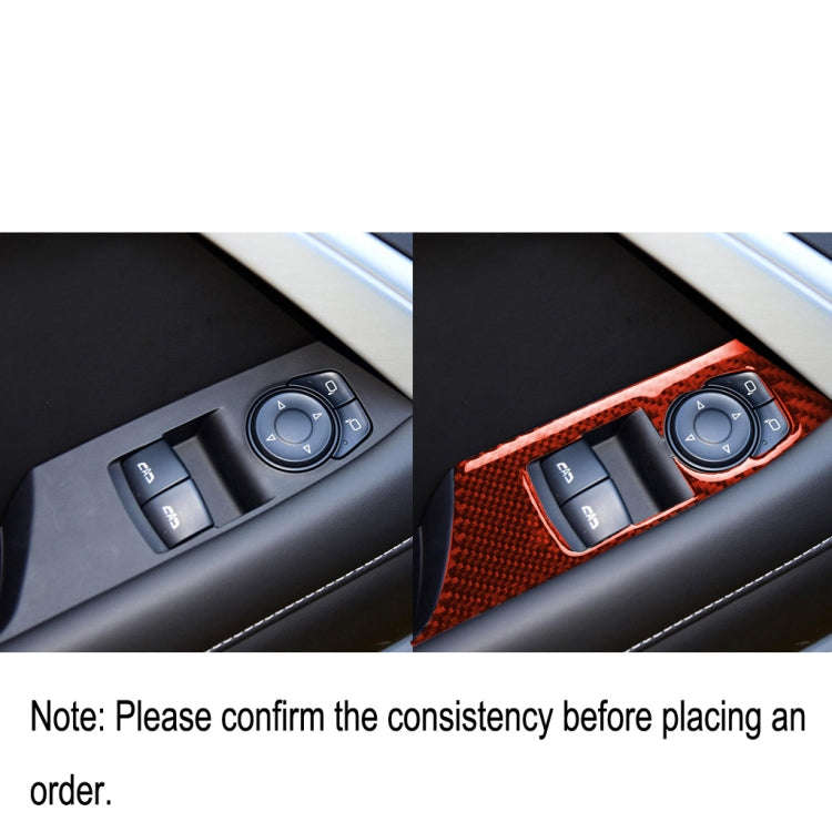 Car Carbon Fiber Window Lift Panel Decorative Sticker for Chevrolet Camaro 2017-2019, Left Drive ...