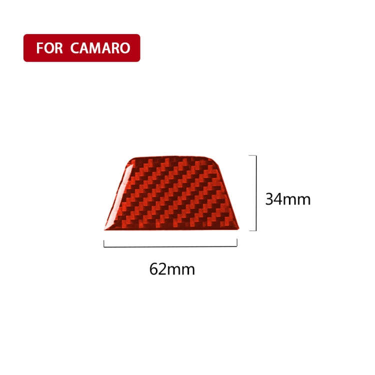 Car Carbon Fiber Below Steering Wheel Decorative Sticker for Chevrolet Camaro 2017-2019, Left and...
