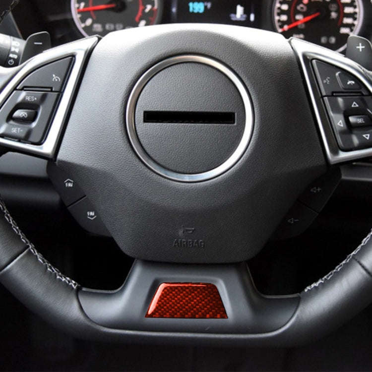 Car Carbon Fiber Below Steering Wheel Decorative Sticker for Chevrolet Camaro 2017-2019, Left and...