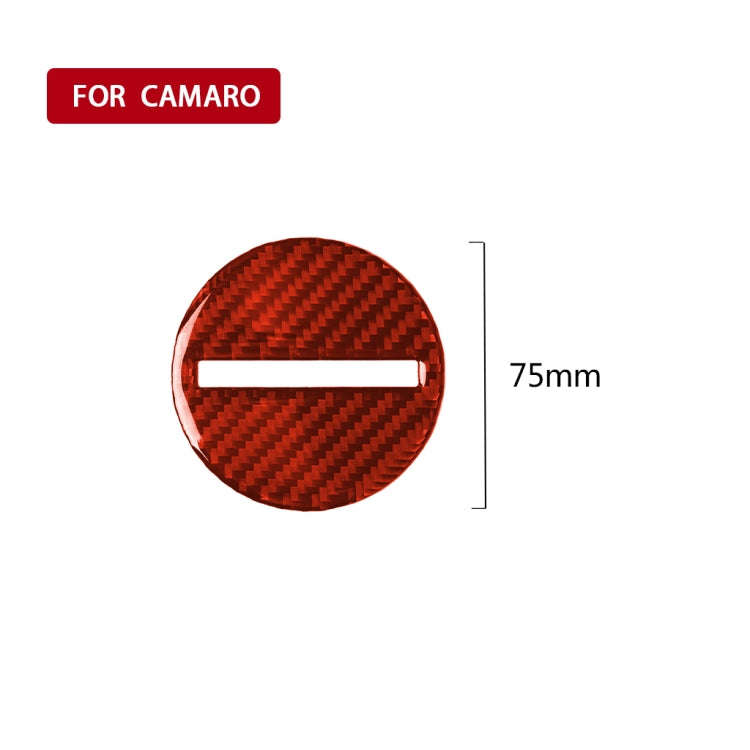Car Carbon Fiber Steering Wheel Logo Decorative Sticker for Chevrolet Camaro 2017-2019, Left and ...