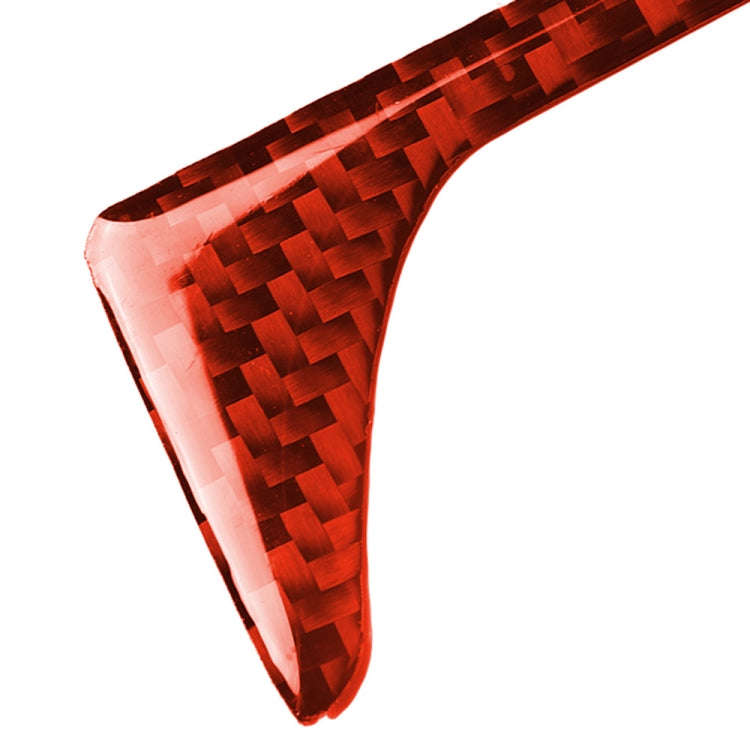 Car Carbon Fiber Center Control Decorative Sticker for Chevrolet Camaro 2017-2019, Left Drive (Red)