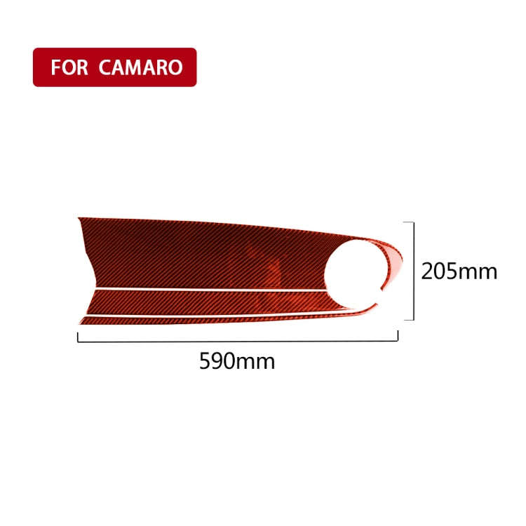 Car Carbon Fiber Front Passenger Seat Center Control Panel Decorative Sticker for Chevrolet Camar...