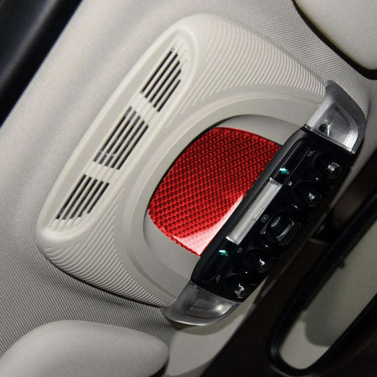 Car Carbon Fiber Reading Light Panel Decorative Sticker for BMW Mini F55 F56 F60, Left and Right ...