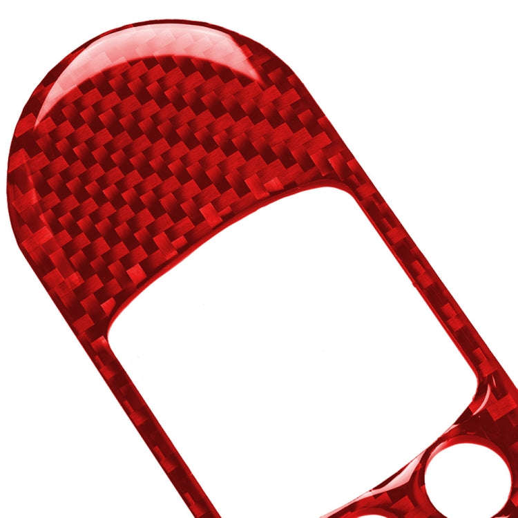 Car Carbon Fiber Lifting Panel Decorative Sticker for BMW Mini F56, Left Drive (Red)