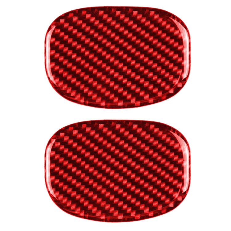 Car Carbon Fiber Seat Back Handle Decorative Sticker for BMW Mini One Cooper F55 F56, Left and Ri...