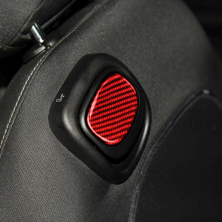 Car Carbon Fiber Seat Back Handle Decorative Sticker for BMW Mini One Cooper F55 F56, Left and Ri...